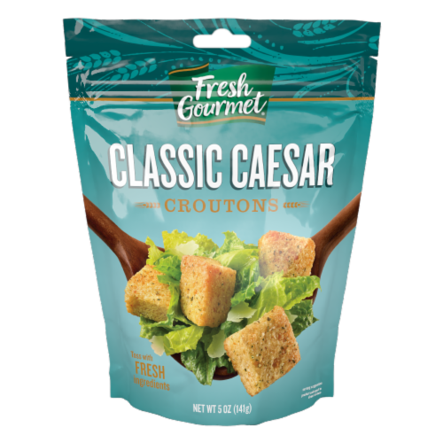 Fresh Gourmet® Classic Caesar Croutons Perspective: front