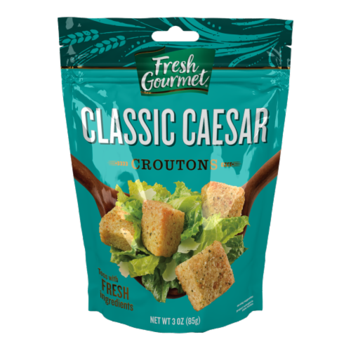 Fresh Gourmet® Classic Caesar Croutons Perspective: front
