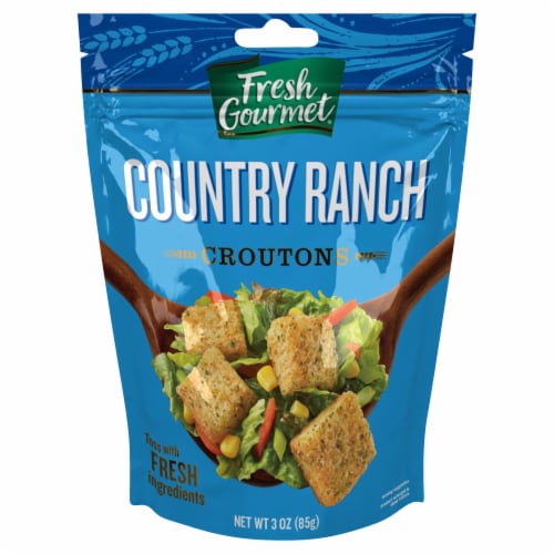 Fresh Gourmet® Country Ranch Croutons Perspective: front