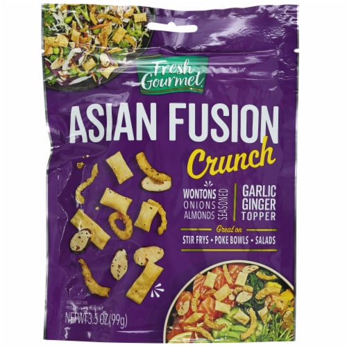 Fresh Gourmet® Asian Fusion Crunch Garlic Ginger Topper Perspective: front