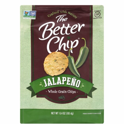 The Better Chip Jalapeno Whole Grain Chips Perspective: front