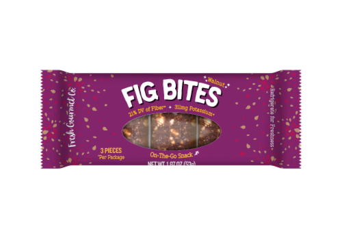 Fresh Gourmet Fig & Walnut Bites Perspective: front