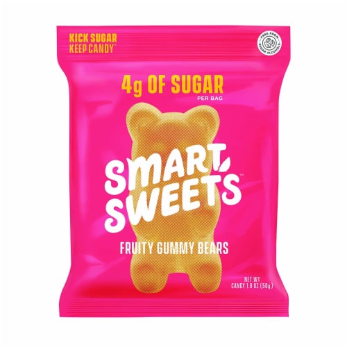 SmartSweets Smart Sweets, Gummy Bears Fruity, 1.8 Ounce (Pack of 12) Perspective: front