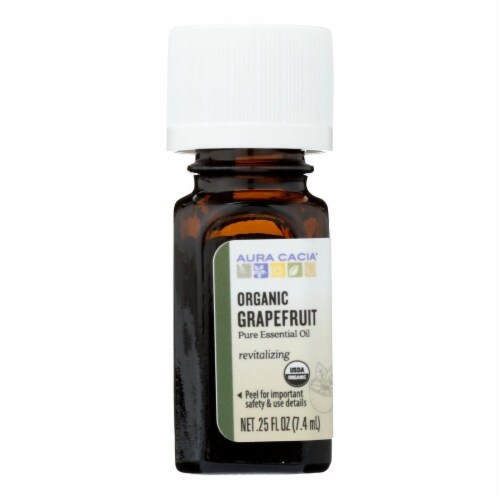 Aura Cacia - Organic Grapefruit - .25 oz Perspective: front