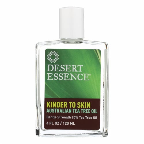 Desert Essence - Kinder to Skin Australian Tea Tree Oil - 4 fl oz. Perspective: front