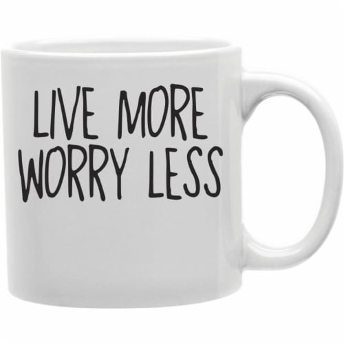 Imaginarium Goods CMG11-IGC-LMWL Lmwl - Live More. Worry Less Mug Perspective: front