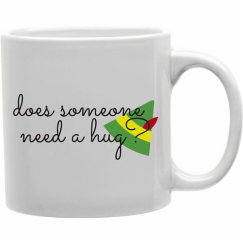 Imaginarium Goods CMG11-IGC-NEEDHUG Does Someone Need A Hug Elf Hat Mug Perspective: front