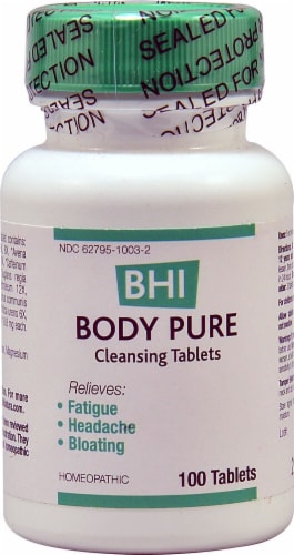 MediNatura  BHI Body Pure Cleansing Tablets Perspective: front