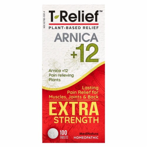 MediNatura T-Relief™ Arnica +12 Extra Strength Tablets Perspective: front
