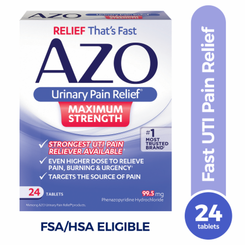 Azo Urinary Pain Relief® Maximum Strength Tablets Perspective: front