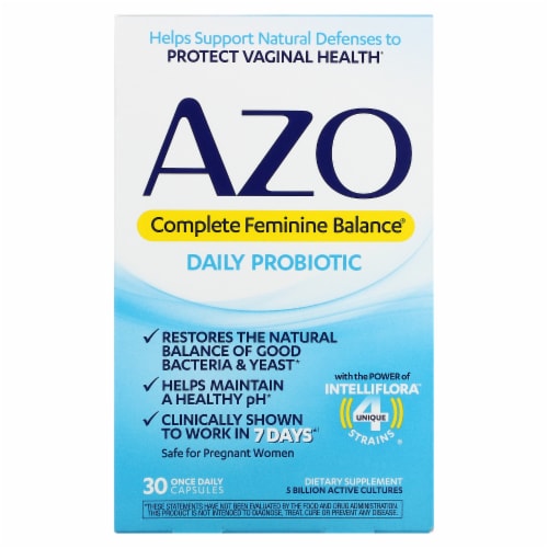 Azo complete feminine cheap balance daily probiotic capsules