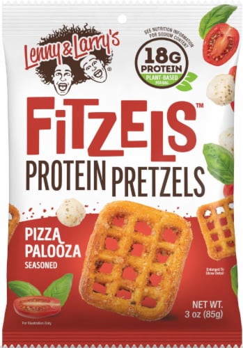 Lenny & Larry's® Fitzel's™ Protein Pretzels Pizza Palooza Perspective: front