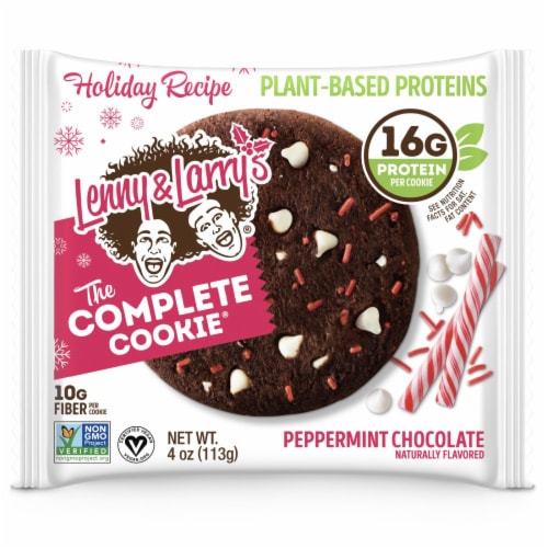 Lenny & Larry's Peppermint Chocolate The Complete Cookie Perspective: front