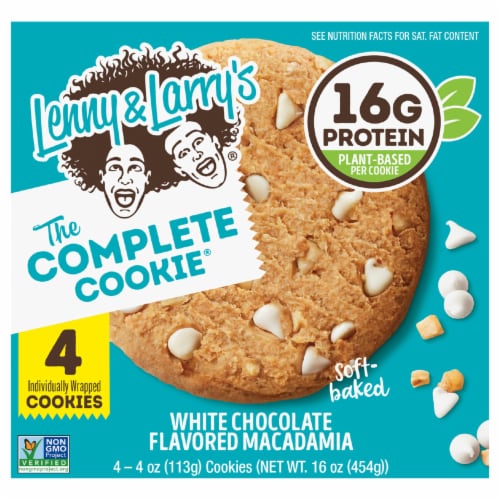 Lenny & Larry's® The Complete Cookie® White Chocolate Macadamia Cookies Perspective: front