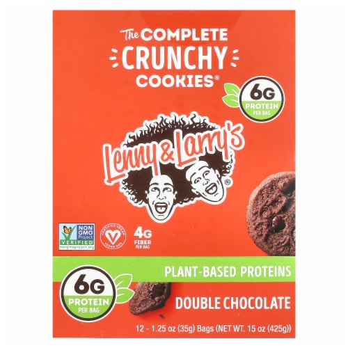 Lenny & Larry's The Complete Double Chocolate Plant-Based Protein Cookies Perspective: front