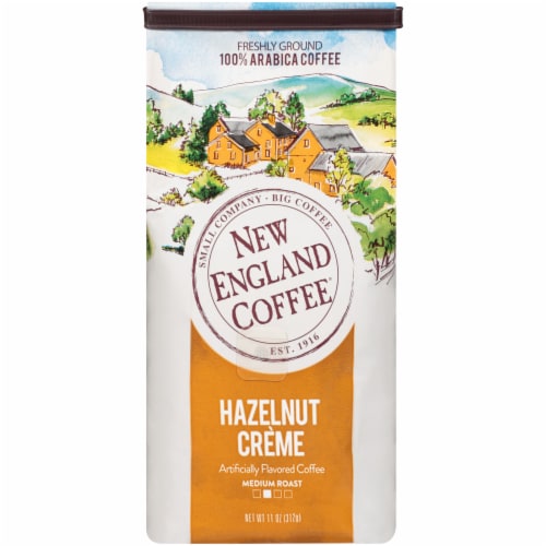 New England Coffee® Hazelnut Crème Medium Roast Ground Coffee Perspective: front