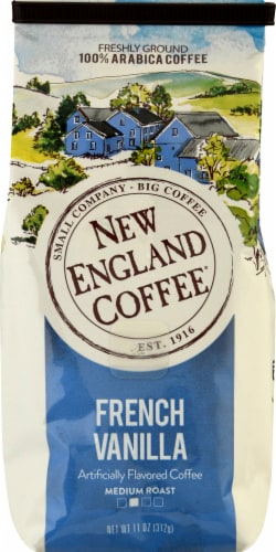 New England Coffee® French Vanilla Medium Roast Ground Coffee Perspective: front