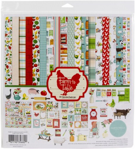 Carta Bella Collection Kit 12 X12 -Farm To Table Perspective: front