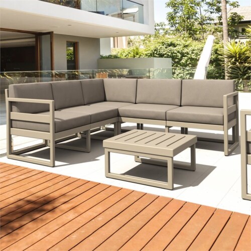 Mykonos Rectangle Lounge Table Taupe Mykonos Rectangle Lounge Table Taupe