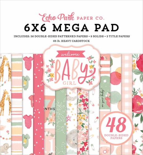 Echo Park WINTER MEGA Collection 6 x 6 Paper Pad 48 Double Sided Adorable Papers