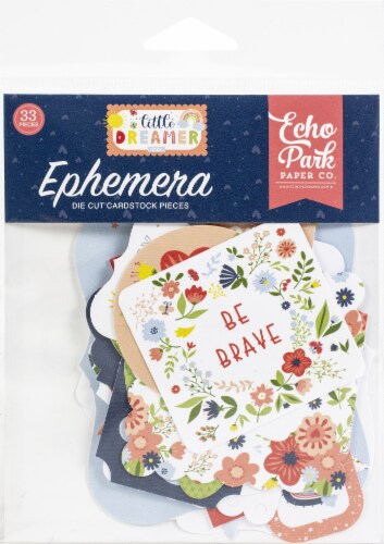 Echo Park Cardstock Ephemera 33/Pkg-Icons, Little Dreamer Girl Perspective: front