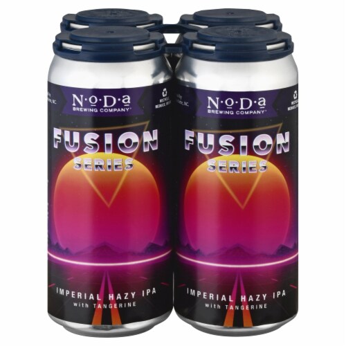NoDa Brewing Company® Fusion Series Imperial Hazy IPA With Tangerine Perspective: front