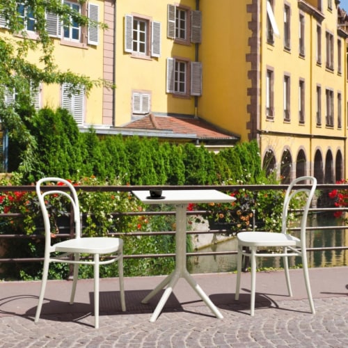 Siesta Exclusive ISP2511S-WHI Marie Bistro Set White - 3 Piece Perspective: front