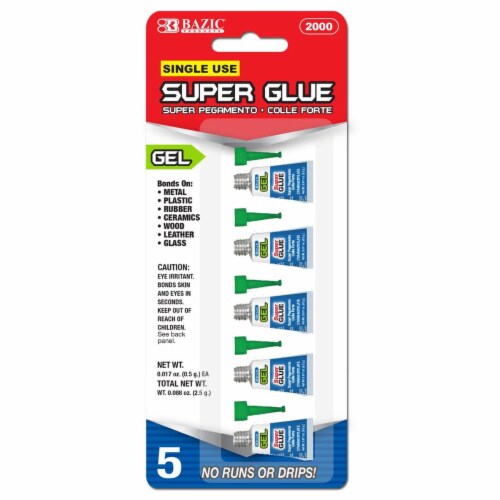 Bazic Products  0.5 g Super Glue Gel&#44; Pack of 5 - Case of 24 Perspective: front
