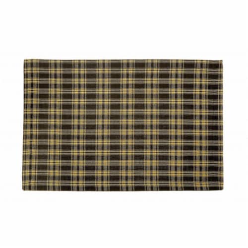 Mr. MJs Trading AG-01272S-4 19 in. Ribbed Placemats, Salt Pepper - Set of 4 Perspective: front