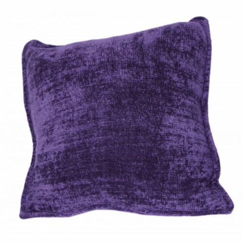 Mr. MJs Trading AG-56304-coveronly 18 x 18 in. Chenille Cushion Cover, Purple Perspective: front