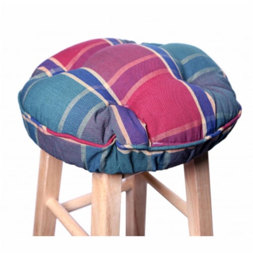 Mr. MJs Trading AG-61264 Bar Stool Cushion, Festive Jewel Perspective: front