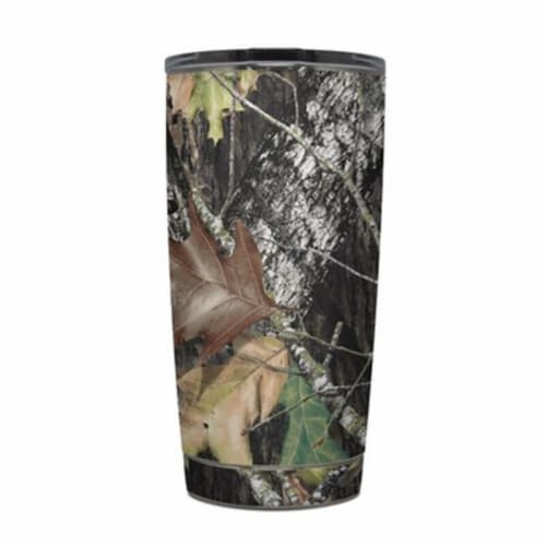 DecalGirl Y20-MOSSYOAK-BU Yeti Rambler 20 oz Tumbler Skin - Break-Up Perspective: front