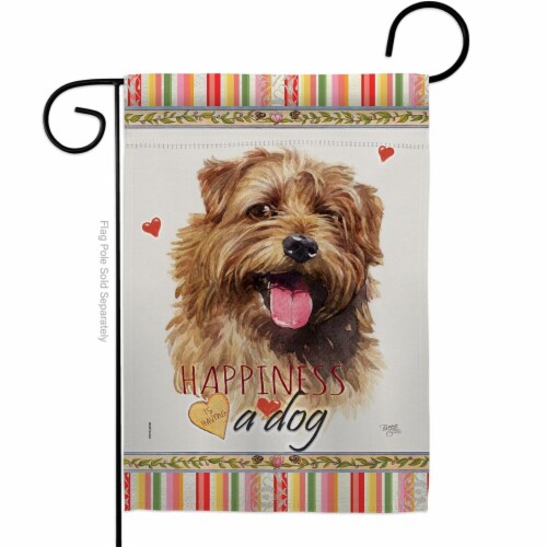 Breeze Decor G Bo 13 X 18 5 In Dog Norfolk Terrier Happiness Double Sided Decorative V 1 Ralphs