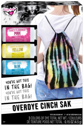 Fashion Angels Overdye Cinch Sak Kit Perspective: front