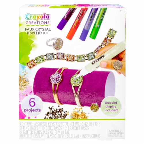 Crayola Creations® Faux Crystal Jewelry Kit Perspective: front