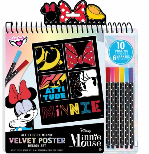 Fashion Angels Disney Minnie Mouse Velvet Poster Design Set Perspective: front