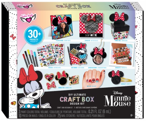 Fashion Angels Disney Minnie Mouse DIY Ultimate Craft Box Design Kit Perspective: front