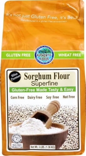 Authentic Foods  Sorghum Flour Superfine Gluten Free Perspective: front