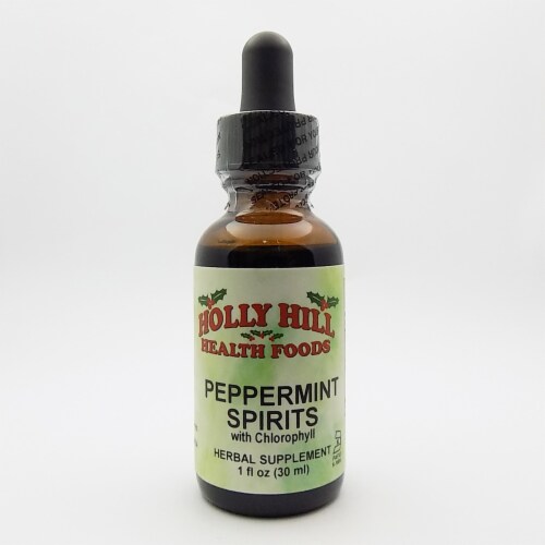 Holly Hill Health Foods, Peppermint Spirits (with Chlorophyll), 1 Ounce Perspective: front