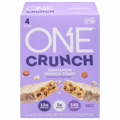 ONE BAR Cinnamon French Toast Protein Bars Perspective: front