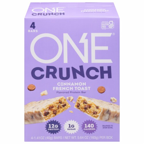ONE BAR Cinnamon French Toast Protein Bars Perspective: front