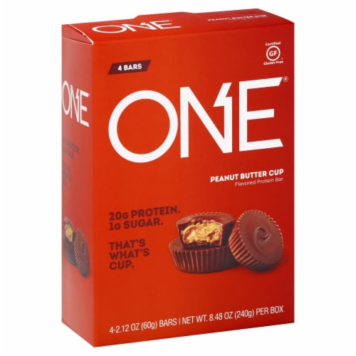 ONE Bar Peanut Butter Cup Protein Bars Perspective: front