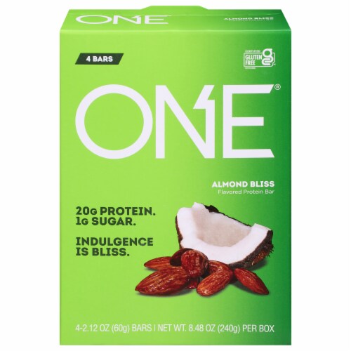 ONE BAR Almond Bliss Protein Bars Perspective: front