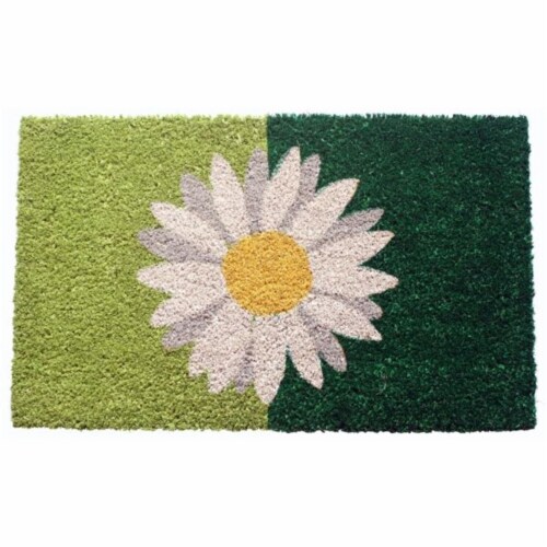 Entryways Daisy Welcome Doormat Perspective: front