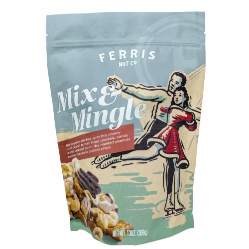 Ferris Nut Company Mix and Mingle Holiday Snack Mix Perspective: front