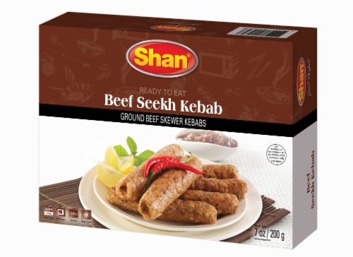 Shan Beef Seekh Kebab Perspective: front