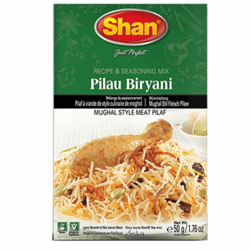 Shan Pilau Biryani- Seasoning Rice Mix Perspective: front