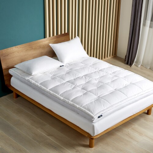 Serta Feather and Down Fiber Top Featherbed Perspective: front