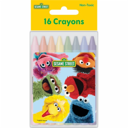 Leap Year Publishing Sesame Street Crayons with Reusable Case Perspective: front
