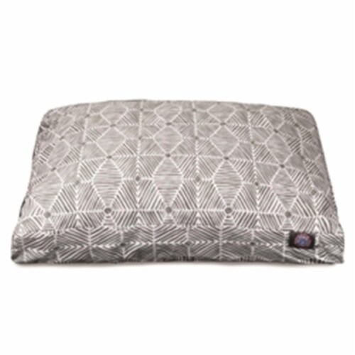 Majestic Pet 78899550469 Charlie Gray Extra Large Rectangle Bed Perspective: front
